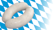 Bayerisches Wappen mit Weißwurst